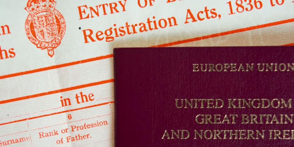 UK birth certificate and passport